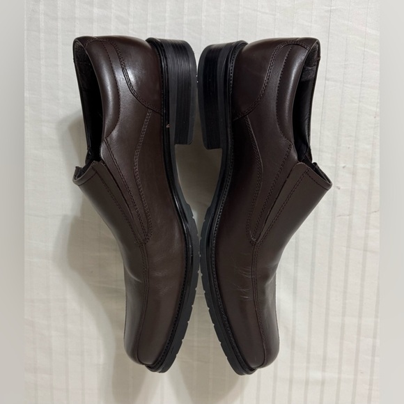 Franco Fortini Keith leather brown men's loafers dress shoes slip-on size 12M - Picture 13 of 14